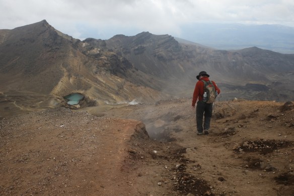 Steam nearly blows off James' hat.